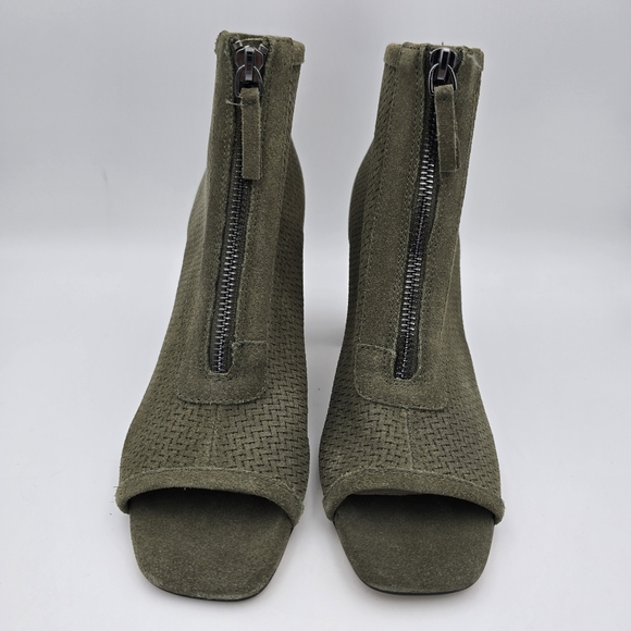 Sanctuary Ready Peep Toe Booties, Olive Oil (Green) Leather, Women's Size 9M - Picture 4 of 16